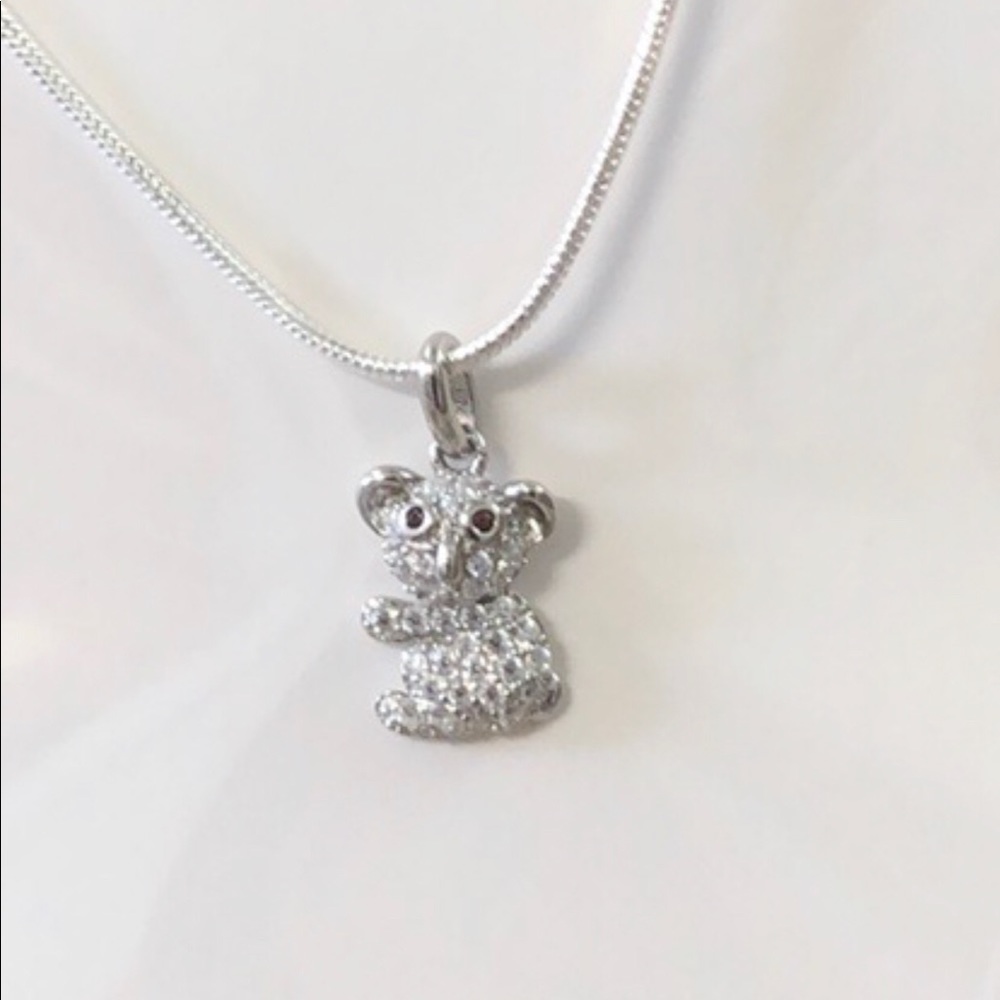 💕Super Cute Sterling Koala Bear Necklace 16”💕